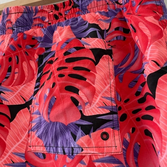Mens 2X Tropical Swim Trunks - Picture 7 of 9